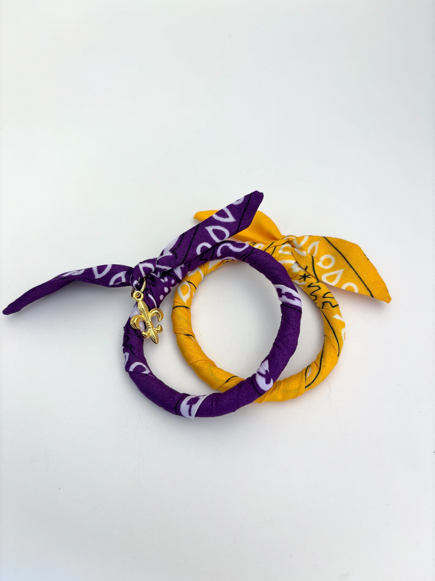 LSU Bandana Bracelets (Set of 2)