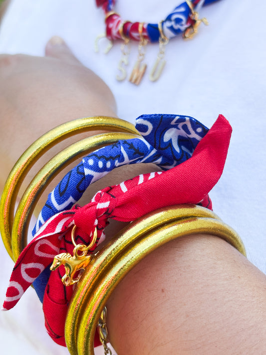 SMU Bandana Bracelets (Set of 2)